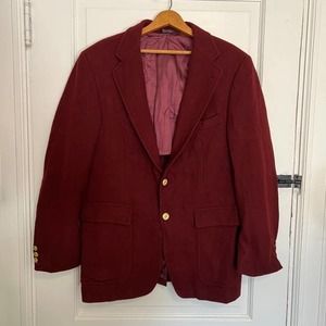 Classic Burgundy Men's Blazer